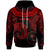 Chuuk Hoodie Unique Serrated Texture Red Unisex Red - Polynesian Pride