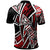 Chuuk Polo Shirt Tribal Flower Special Pattern Red Color - Polynesian Pride