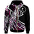 Chuuk Zip Hoodie Tribal Flower Special Pattern Purple Color Unisex Purple - Polynesian Pride