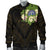 Northern Mariana Islands Men's Bomber Jacket - Polynesian Gold Patterns Collection Black - Polynesian Pride