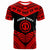 Northern Mariana Islands Custom T Shirt Tribal Pattern Cool Style Red Color Unisex Red - Polynesian Pride