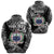 Custom Manu Samoa Rugby Zip Hoodie Unique Vibes Coat of Arms Black Unisex Black - Polynesian Pride