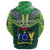 Custom Cook Islands Rugby Zip Hoodie - Polynesian Pride