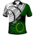 Cook Islands Custom Polo Shirt Cook Islands Flag Style With Claw Pattern Unisex Green - Polynesian Pride