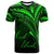 Cook Islands T Shirt Green Color Cross Style Unisex Black - Polynesian Pride