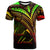 Cook Islands T Shirt Reggae Color Cross Style Unisex Black - Polynesian Pride