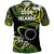 Custom Cook Islands Rugby Polo Shirt Unique Vibes Green, Custom Text and Number Unisex Green - Polynesian Pride