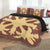 Hawaiian Royal Pattern Quilt Bed Set - Coral - H1 Style - AH - Polynesian Pride