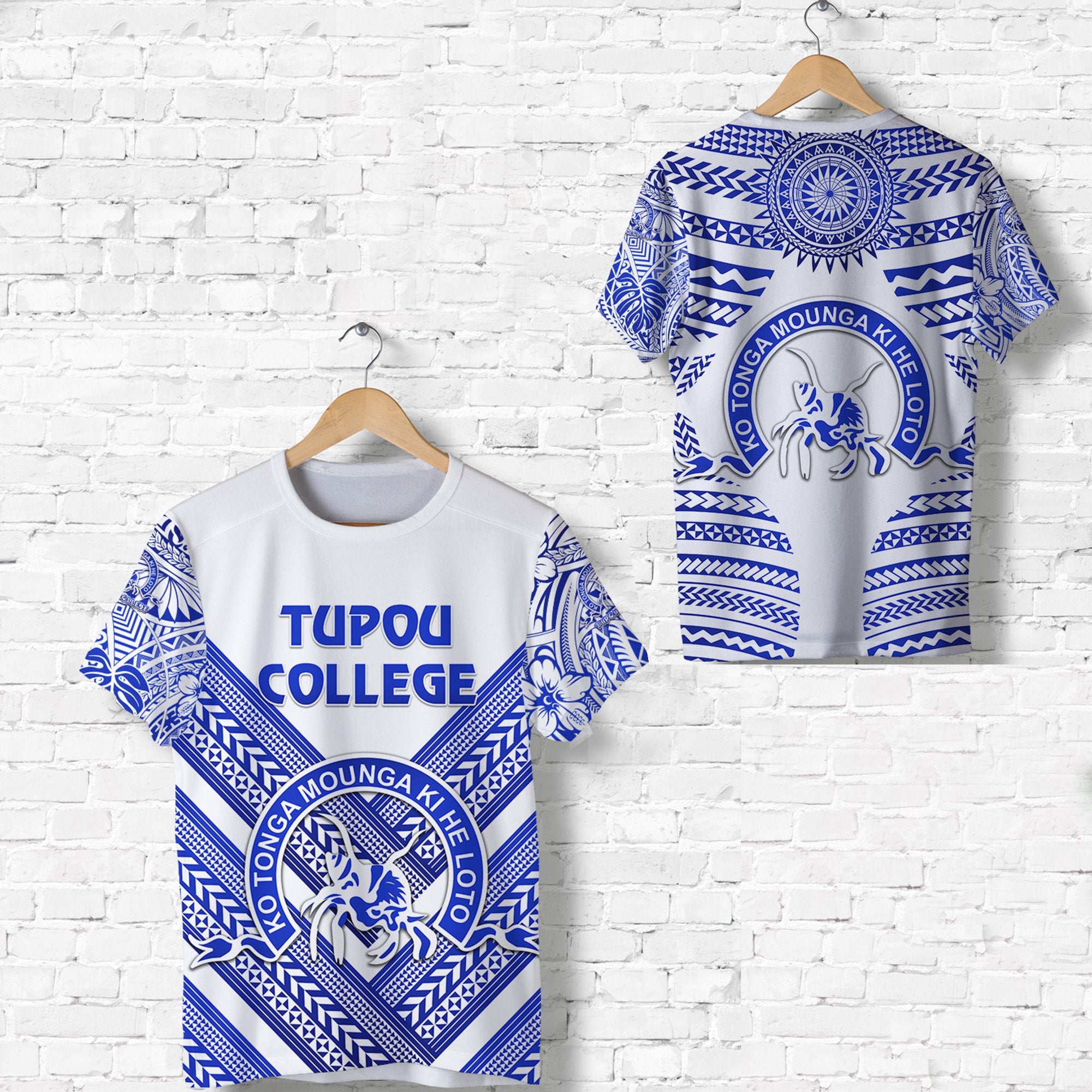 Kolisi Ko Tupou College Tonga T Shirt Creative Style White Unisex Blue - Polynesian Pride