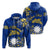 Custom Nauru Independence The Way of Water Hoodie LT2 Zip Hoodie BLUE - Polynesian Pride