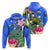 Custom South Sea Islanders Kanakas Hibiscus Polynesia Hoodie LT2 Hoodie BLUE - Polynesian Pride