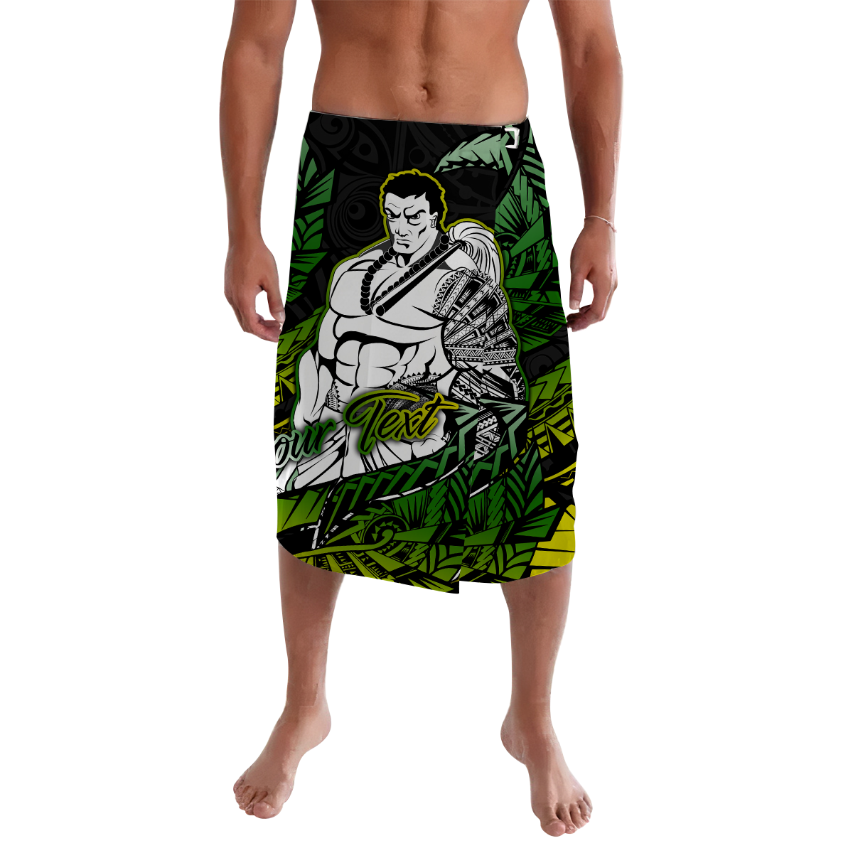 Custom Samoan Warrior Pride Samoa Polynesia Lavalava LT2 Lavalava BLACK - Polynesian Pride