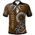 Chuuk Custom Polo Shirt Polynesian Boar Tusk Unisex Brown - Polynesian Pride