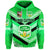 Papua New Guinea Kimbe Cutters Hoodie Rugby Green LT8 - Polynesian Pride