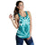 Hawaii Kanaka Polynesian Football Jersey Racerback Tank - Cyan - Bernice Style - AH - Polynesian Pride