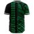 Hawaii Polynesian Kakau Baseball Jersey V.5 - Freestyle - Green - Polynesian Pride