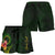 Cook Islands Polynesian Custom Personalised Women's Shorts - Floral With Seal Flag Color - Polynesian Pride