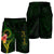 Cook Islands Polynesian Custom Personalised Men's Short - Floral With Seal Flag Color - Polynesian Pride