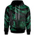 Hawaii Kanaka Maoli Polynesian Custom Hoodie Polynesian Tattoo Green Version Unisex Green - Polynesian Pride