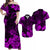 Hawaii Matching Dress and Hawaiian Shirt Polynesia Purple Cool Shaka Sign LT13 Purple - Polynesian Pride