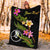 Yap Polynesian Custom Personalised Blanket - Plumeria Tribal - Polynesian Pride