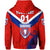 Custom Papua New Guinea Central Dabaries Zip Hoodie Rugby Red, Custom Text and Number LT8 - Polynesian Pride