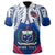 Custom Samoa Rugby Polo Shirt Tribal Pattern Unisex Blue - Polynesian Pride