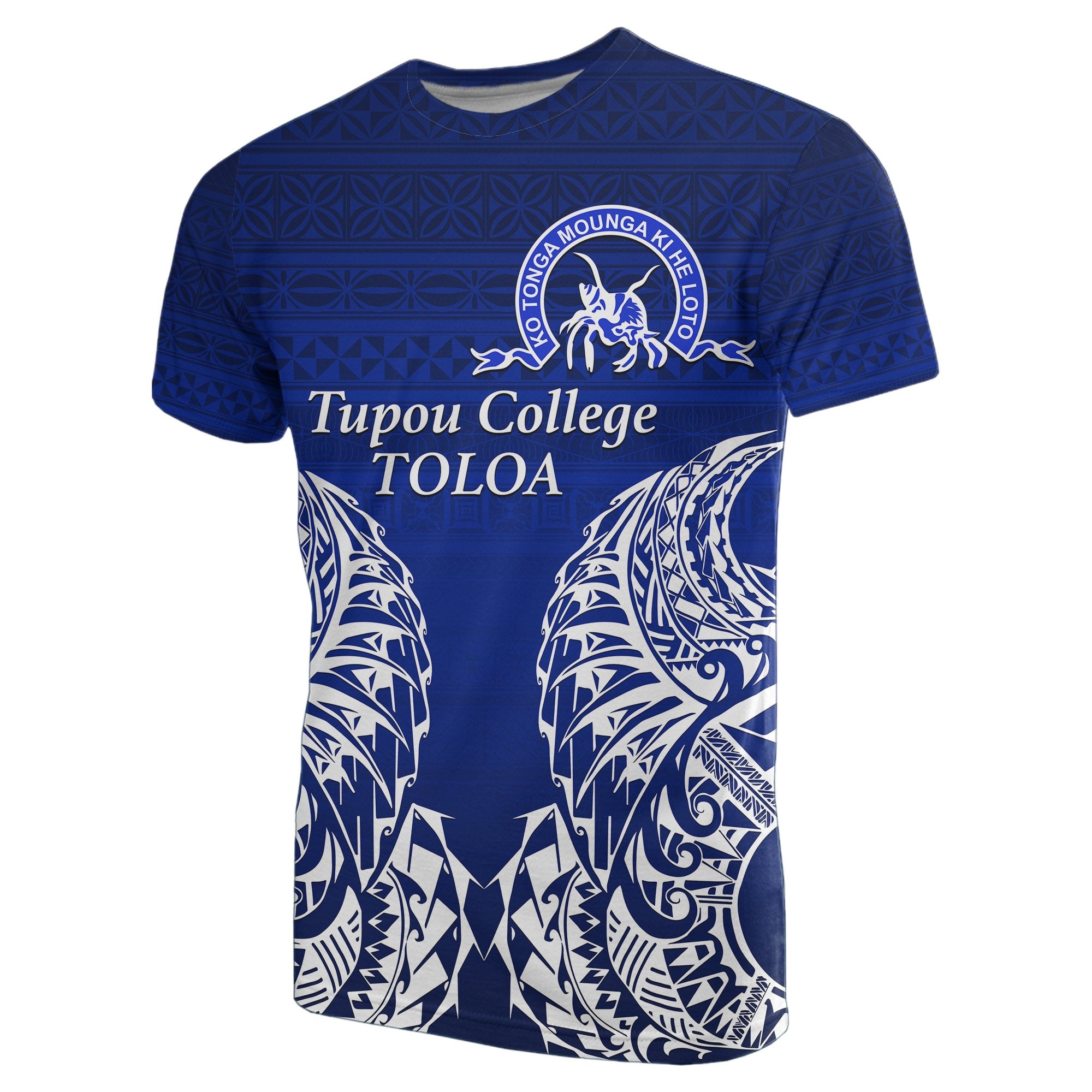 Tupou College Toloa T Shirt Version 2 Unisex Blue - Polynesian Pride