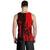 Hawaii King Polynesian Men's Tank Top - Lawla Style Red - AH - Polynesian Pride