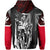 Hawaii King Flag Polynesian Hoodie (Zip up) Red - Polynesian Pride