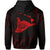 Polynesian Kanaka Shaka Map of Hawaii Hoodie Red - Polynesian Pride