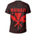 Hawaii King Coat of Arms Kanaka Map Polynesian T Shirt Red - Polynesian Pride