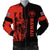 Hawaii King Polynesian Bomber Jacket - Lawla Style Red - AH Black Unisex - Polynesian Pride