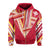 Hawaii Hoodie Zip Football Jersey Style Red and Yellow - Polynesian Pride