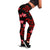 Hawaii Hibiscus Turtle Leggings (Red) A6 Red - Polynesian Pride