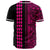 Hawaii Polynesian Kakau Baseball Jersey V.4 - Freestyle - Pink - Polynesian Pride