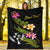 Kosrae Polynesian Custom Personalised Blanket - Plumeria Tribal - Polynesian Pride