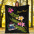 Samoa Polynesian Custom Personalised Blanket - Plumeria Tribal - Polynesian Pride