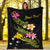 Papua New Guinea Polynesian Custom Personalised Blanket - Plumeria Tribal - Polynesian Pride