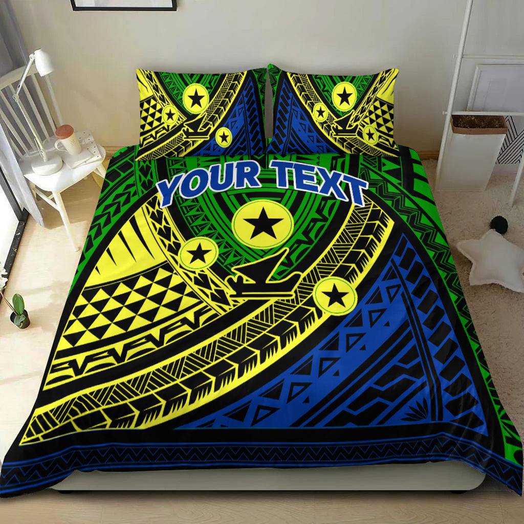(Custom Personalised) Vanuatu Malampa Province Tribal Pattern Bedding Set - LT12 - Polynesian Pride