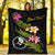 Yap Polynesian Custom Personalised Blanket - Plumeria Tribal - Polynesian Pride