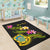 Tuvalu Polynesian Custom Personalised Area Rug - Plumeria Tribal - Polynesian Pride