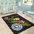 Nothern Mariana Islands Polynesian Custom Personalised Area Rug - Plumeria Tribal - Polynesian Pride