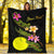 Palau Polynesian Custom Personalised Blanket - Plumeria Tribal - Polynesian Pride