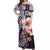 Hawaii Fish Hook Off Shoulder Long Dress Purple Style LT6 Long Dress Purple - Polynesian Pride