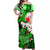 Custom Hawaiian Tribal Hammerhead Shark Tattoo Matching Hawaiian Shirt and Dress with Polynesian Hibiscus Green LT6 - Polynesian Pride