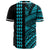 Hawaii Polynesian Kakau Baseball Jersey - Freestyle - Blue - Polynesian Pride