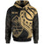 Guam Hoodie Gold Polynesian Patterns Best Guam Ever Unisex Black - Polynesian Pride