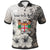 Fiji Polo Custom Vintage Luxury Floral Style Unisex Nude - Polynesian Pride