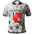 Wallis and Futuna Polo Custom Vintage Luxury Floral Style Unisex Nude - Polynesian Pride